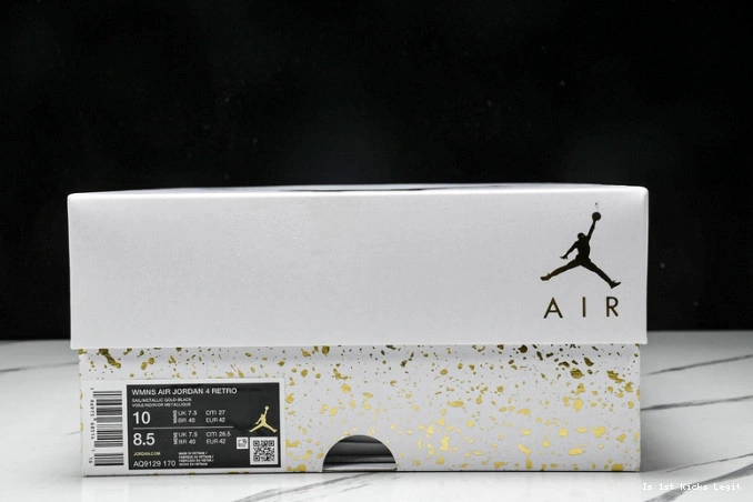 Retro AQ9129-170 Metallic 4 Jordan Gold 0812